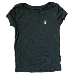 Polo Ralph Lauren Short Sleeve Toddler Shirt Size 3T Black Teal